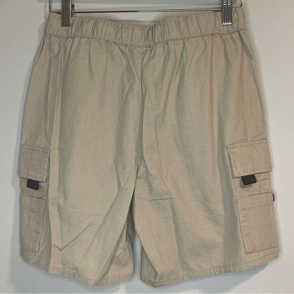 Topman cotton ripstop cargo short in stone - Picture 2 of 8